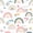 Cartoon 08, variant on Erosebridal Daisy Flower Floral Twin Quilt Set for Girls, Boho Pink Rainbow Print Twin Coverlet Set, 2-Piece