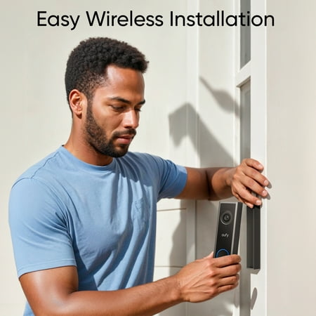 eufy Security - Smart Wi-Fi C30 2K Wireless Video Doorbell with 32GB MicroSD Card - Black