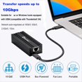 thumbnail image 5 of USB4 Solo Puerto 10G Tarjeta de Red Compatible con 3/4 RJ45 10GBASE-T Adaptador Ethernet para, 5 of 5