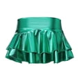 thumbnail image 6 of UAYOTSE Girls Metallic Skater Skort Kids High Waisted Shiny Dance Scooter Skirt,Sizes 5-6 Years, 6 of 8