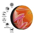 thumbnail image 4 of Naloa Orange Flower Psychedelic PVC Leather Spare Tire Wheel Cover for Car Truck SUV Camper Trailer Universal Fit many size14 inch, 4 of 6