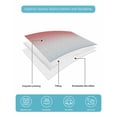 thumbnail image 5 of Quilts Twin-XL Size Bedding Set, Red Gray Ombre Lightweight Quilted Comforter, Modern Gradient Abstract Art Soft Reversible Bedspread Coverlet with Pillow Covers for All Season, 68" x 98", 5 of 7