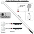 thumbnail image 3 of 6 Pack Round Telescoping Inspection Mirror Mechanics Mirror Tool for Technician, 3 of 6