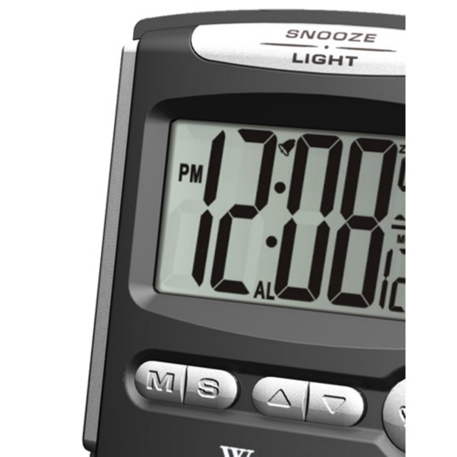 Westclox Travelmate Compact Folding Travel Alarm Clock 1/2" Digital,LCD Display 