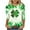 Multicolor Q, variant on St Patricks Day Shirt for Women Funny Green Graphic 3/4 Sleeve Crewneck Casual Loose Fit Pullover Tshirt Tee Tops (XL, Multicolor)