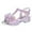 Purple, variant on Povozer Girls Dress Shoes Crystal Sparkle Mary Jane Sandals Princess Heels for Wedding Party(Pink,Toddler 10)