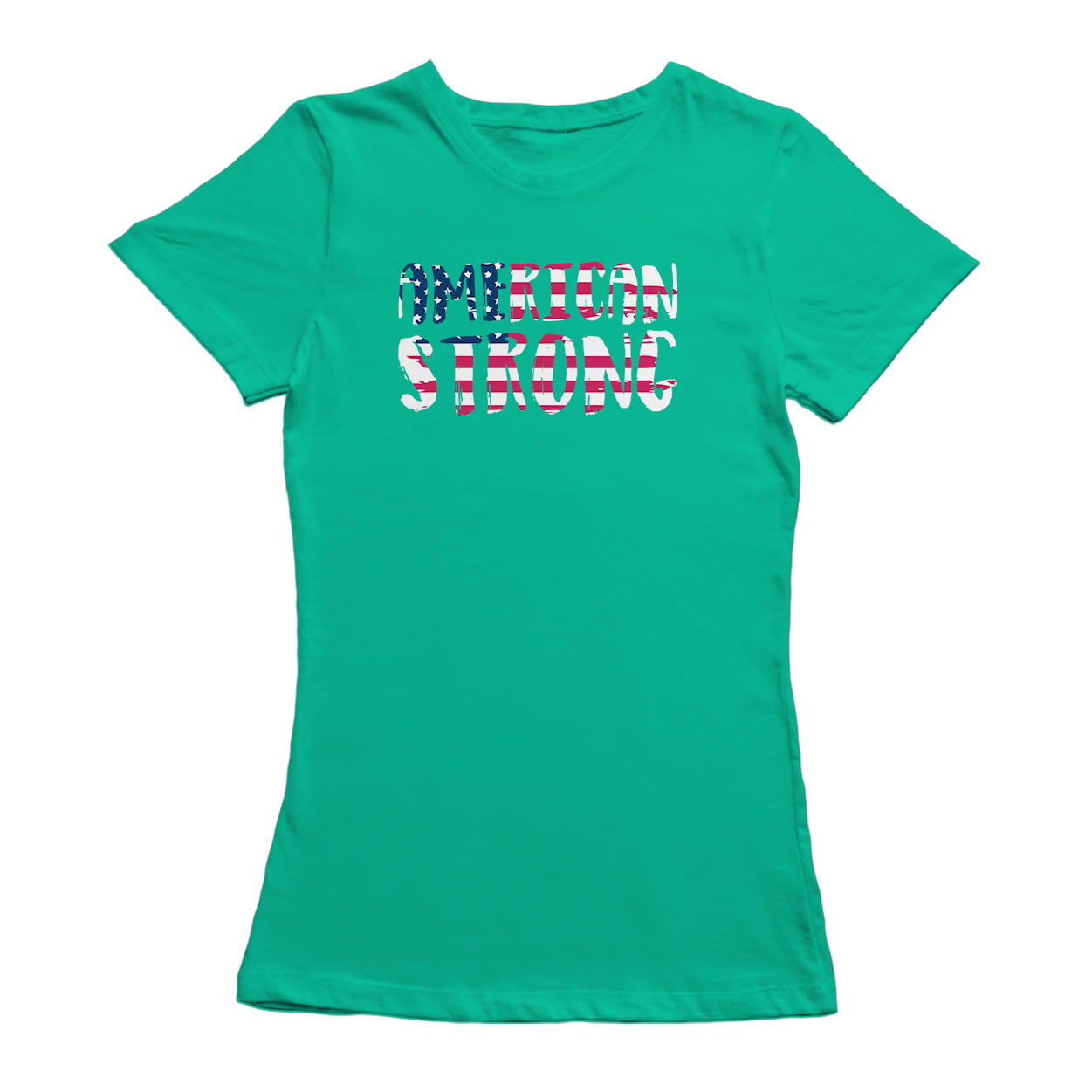 Tee Bangers - American Strong Flag Graphic Women's T-shirt - Walmart ...