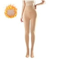 thumbnail image 2 of Sakmal Fleece Lined Tights Women Nude Thermal Pantyhose High Waisted Tight for Women, 2 of 5