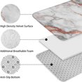 thumbnail image 5 of White Gray Rose Gold Marble Pattern Bathroom Rugs Sets 3 Piece,Toilet Cover Set,Absorbent Non Slip Bathroom Mats Sets with U-Shaped Contour Rug Toilet Rug Set, 5 of 5
