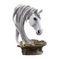 thumbnail image 2 of TISHITA Horse Head Statue Desktop Animal Bust Sculpture for Office Bookshelf Centerpiece Decoration Birthday Gift White, 2 of 8