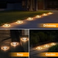 thumbnail image 2 of LUTEC 4 pack Solar Garden Lights, 12 LED IP67 Waterproof Deck Lights for Step Yard Driveway Outdoor, Warm White, 2 of 7