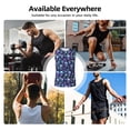 thumbnail image 5 of Bixox Men's Skull purple flower Printed Shirt Sleeveless Fitness Tank Top-3X-Large, 5 of 5