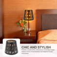 thumbnail image 3 of Clip On Lamp Shade, Hollow Out Iron Multifunction Shadow Lamp Shade Decorative E27 E26 Easy To Install  for Living Room, 3 of 7
