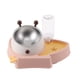 thumbnail image 3 of Caja de agua y comida para mascotas con forma de mariposas y abejas, cuencos pequeños automáticos de agua para gatos y perros con inclinación de 15 grados, 3 of 5
