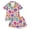 H490 Pink, variant on SJLDQY Halloween Girls Pajama Sets Skull Print Short Sleeve Shirts and Shorts 2 Piece Sets Casual Hallowmas Sleepwear Button Down Pjs for Girls