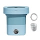 thumbnail image 1 of Lavadora de ropa Lavadora pequeña 9L de espacio Lavadora de cubo plegable Mini lavadora plegable Mini lavadora plegable para apartamento azul Soledad mini lavadora, 1 of 10