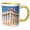 Yellow/White, variant on 3drose, Parthenon, Acropolis, Athens, Greece, 11oz Two-tone Yellow Mug
