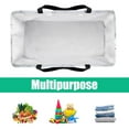 thumbnail image 5 of Marble Large Capacity Foldable Laundry Organizer Storage Bins Beach Bag Storage Bag Reusable Oxford Cloth, 5 of 7
