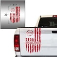 thumbnail image 2 of We The People Betsy Ross Flag 1776 Distressed American USA US Flag Truck Tailgate Vinyl Decal fits most Pickup Trucks Preamble of The US Constitution (11" x 20", Red), 2 of 8