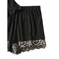 thumbnail image 6 of JSGEK Womens Sweetness Cami Set Lace Camisole Lingerie Nightwear V Neck Top and Shorts Comfy Cute Pajamas Lounge Sets Black M, 6 of 8