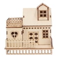 thumbnail image 1 of Villa OrnamentInnovative House Ornament Wood Wood Villa Model House Model Rugged and Tough, 1 of 5