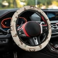 thumbnail image 4 of Yuyamidu Cowboy Steering Wheel Cover Winter Wheel Wrap Protector Accessories for Auto Car Sedan Sweat Absorption, Warm Fluffy Car Steering Wheel Case, 4 of 7