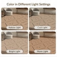 thumbnail image 7 of ODIKA 4'x6' Beige Geometric Halyard Natural Washable Area Rug Modern Abstract Design With Dynamic And Dotted Non-Slip, Chair-Friendly, Flatwoven for Home Office, Under Desk, 7 of 7