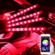 thumbnail image 2 of Luz ambiental para interiores de coche, 48 72 LED, neón, con USB, control remoto inalámbrico, aplicación de música, luces decorativas de ambiente RGB automático, 2 of 5