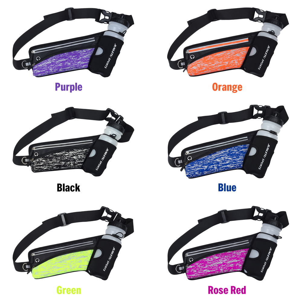 PYFK Running Belt Hydration Waist Pack with Water Bottle Holder for Men Women Waist Pouch Fanny Bag Reflective PYFK Running Belt Hydration Waist Pack with Water Bottle Holder for Men Women Waist Pouch Fanny Bag Reflective
