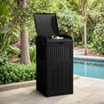thumbnail image 7 of 30 Gallon Trash Can, Resin Outdoor Garbage Can with Lid, Waterproof Hideaway Patio Waste Bins for Outside Use (Black), 7 of 7