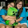 thumbnail image 3 of Minecraft Grand Adventure Series 16 Inch Collectible Plush Toy - Creeper, 3 of 4