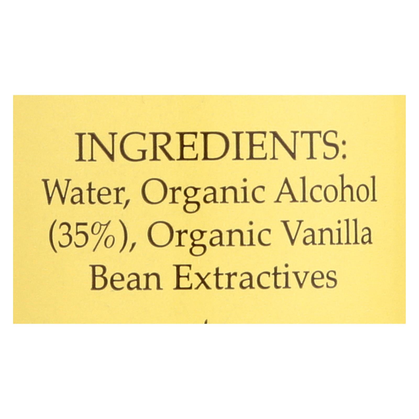 Flavorganics Organic Vanilla Extract 2 oz (Pack Of 6)
