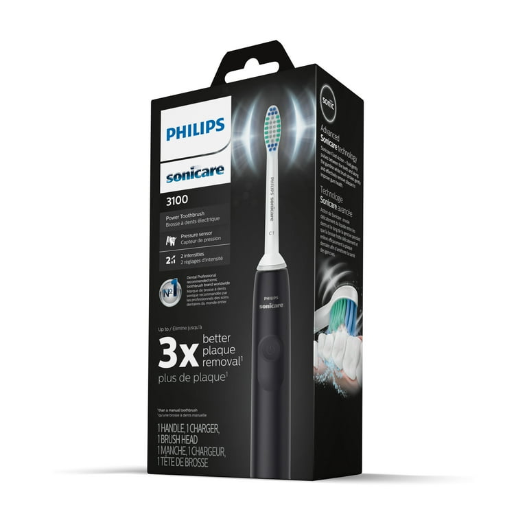Philips Sonicare 3100 Power Toothbrush, Rechargeable Electric Toothbrush with Pressure Sensor, Black HX3681/04 Philips Sonicare 3100 Power Toothbrush, Rechargeable Electric Toothbrush with Pressure Sensor, Black HX3681/04
