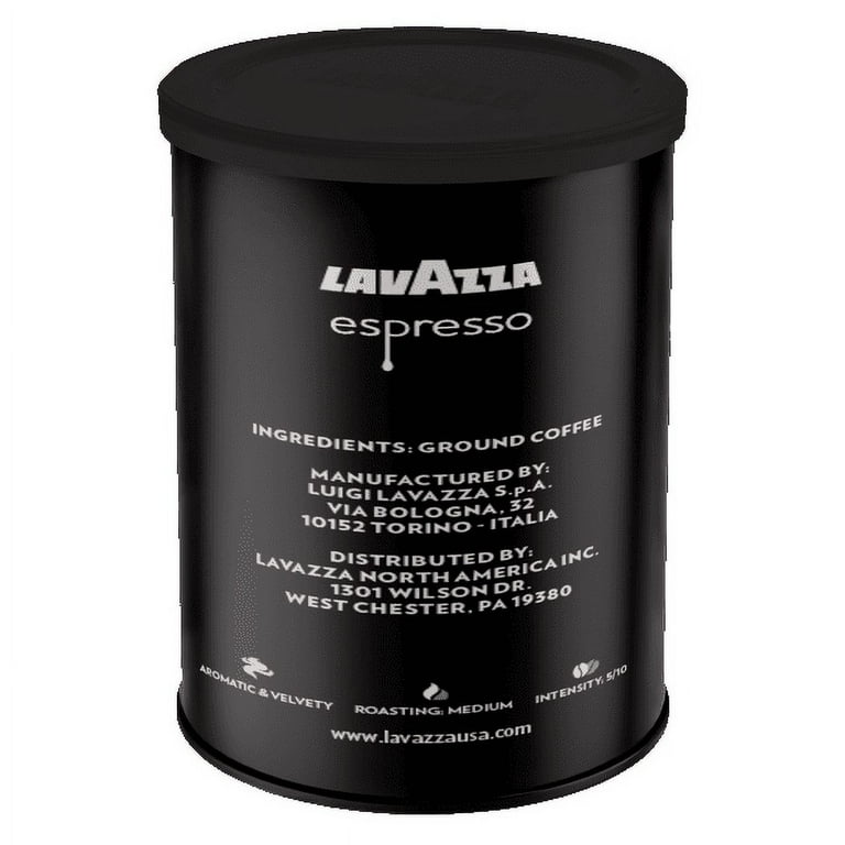 Lavazza Espresso Ground Coffee 8 oz Medium Roast Arabica for