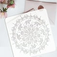 thumbnail image 3 of Mandala Elephant Painting Stencil 11.8x11.8inch Reusable Elephant Border Drawing Stencil Mandala Flower Decoration Stencil Animal Stencil for Painting on Wood Wall and Furniture White, 3 of 6