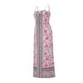 thumbnail image 4 of Faithtur Femmes Casual Slip Robe, Impression Sans Manches Bateau Cou une Seule Pièce, 4 of 9