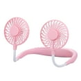 thumbnail image 2 of RoamHome Electric Portable Neck Fan Earphone Design, Wearable Small Fans USB Rechargeable Battery Powered Bladeless, Personal Cooling Mute Fan That Blows Cold Air (pink), 2 of 6