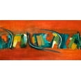 thumbnail image 2 of Loreth, Lanie 14x9 Gold Ornate Wood Framed with Double Matting Museum Art Print Titled - Orange Rhythm, 2 of 4