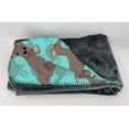 thumbnail image 2 of Carolines Treasures MLM1079TBLT 58 x 36 in. Blue, Fawn Italian Greyhound Soft Travel Blanket with Bag, 2 of 5