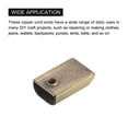 thumbnail image 4 of Uxcell Metal Zipper Stoppers, Rectangle Tail Clip with Screw for DIY Bronze Tone 10Pack, 4 of 5