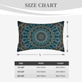 thumbnail image 4 of Goofa Mandala Pattern Pillow Case – Plush & Soft Cushion Cover, Hypoallergenic Throw Pillow Case for Comfortable Sleep with Envelope Closure-16"x24", 4 of 6