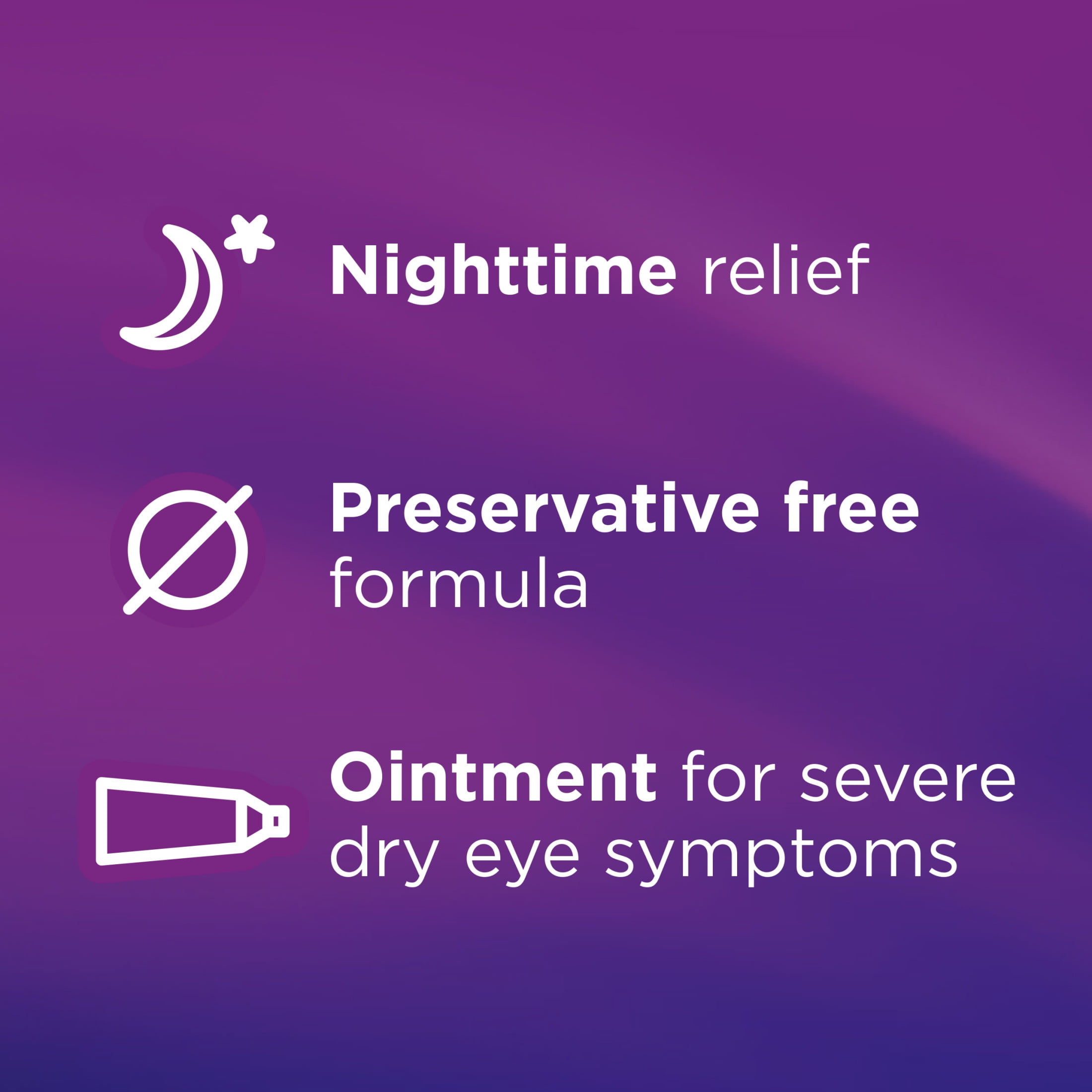 (2 pack) Soothe Nighttime Severe Dry Eye Ointment Preservative Free Lubricant for Dry Eyes, 0.125 oz