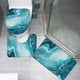 thumbnail image 3 of Juego de alfombras de baño con pedestal, suave, absorbente de agua, de mármol, lavable H, 3 of 8