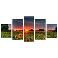 thumbnail image 4 of 5Pcs Oil Painting Wall Art Canvas Picture Abstract Sunflowers Print Home Decor No Frame Gift, Type 2, 4 of 7