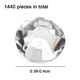 thumbnail image 2 of Diamantes de imitación de cristal, piedras de vidrio con parte trasera plana para decoración de uñas, manualidades DIY, 2 of 5