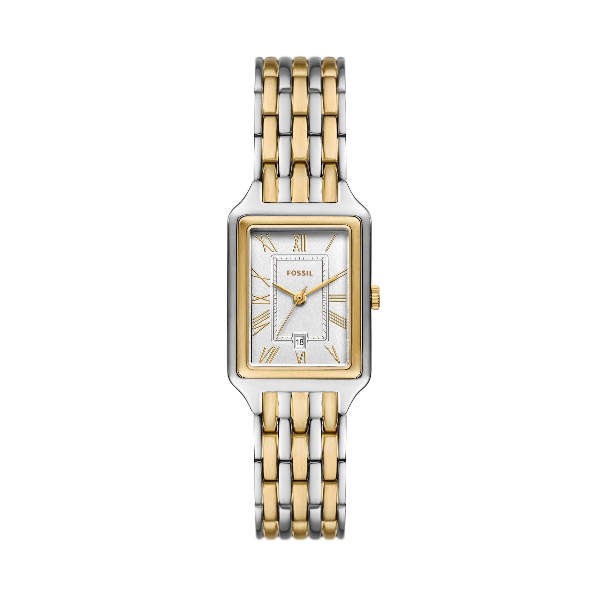 Fossil Women's Raquel 23mm Three-Hand Date, Stainless Steel Watch