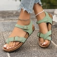thumbnail image 3 of Pandaie Women's Thong Slide Sandals Cork Footbed Open Toe Summer Flip Flops Comfortable Slip on Slides Sandal with Ankle Buckles Strap Green 6, 3 of 9