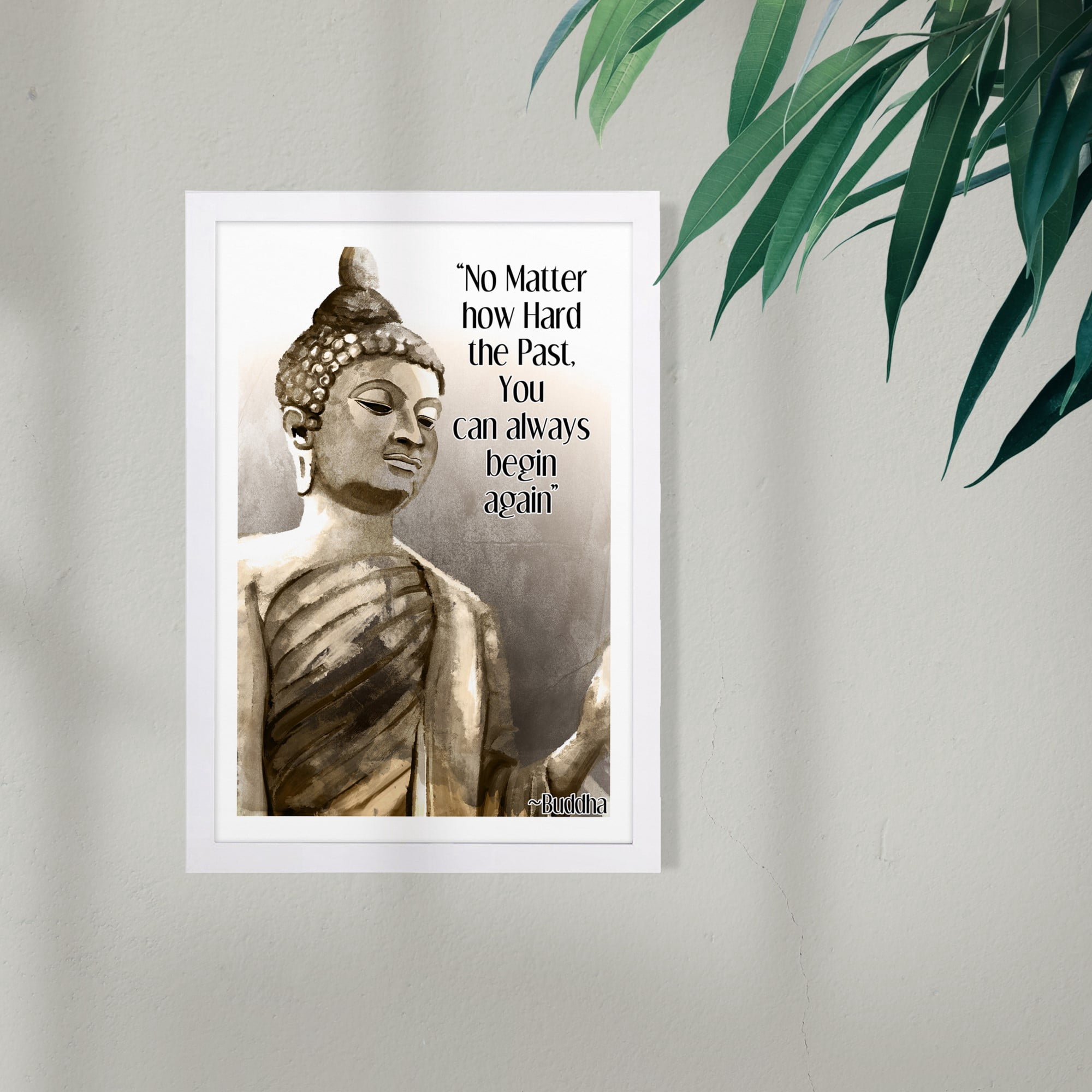Wynwood Studio Typography and Quotes Framed Wall Art Prints 'No Matter How Hard' Motivational Quotes and Sayings - Gold, Black, 13" x 19"