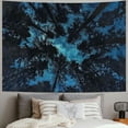 thumbnail image 2 of JRXY Night Sky Tapestry Wall Hanging Forest in Night Sky with Stars and Clouds Tapestry 50x40inch, 2 of 6