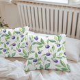 thumbnail image 5 of Outdoor Waterproof Pillow Covers Pack of 2, Blueberry Fruit Hand Painted Watercolor Blueberry Decorative Throw Pillowcases Cushion Covers for Garden Patio Tent Sofa Couch, 24x24 inch, 5 of 8